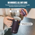 thumbnail image 3 of RTIC Road Trip 20 oz Ceramic Lined Leak-Resistant Lid Travel Mug, Black, 3 of 10