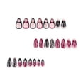 thumbnail image 3 of KUFptva Almond Press on Nails Glossy Fake Nails Stick on Nails in 12Size 24Pcs French Nails Tips for DIYS Nails Art Decorations, 3 of 7