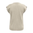 thumbnail image 6 of T Shirts for Women 2026 Summer Short Sleeve Crewneck Jacquard Loose Dressy Casual Tshirt Blouse, 6 of 6
