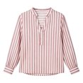 thumbnail image 5 of ClodeEU Women's Stripe V Neck Long Sleeve Blouse,Casual Loose Business Shirt ,Women's Plus S, 5 of 7