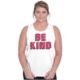 thumbnail image 4 of Be Kind Happy Peace Love Inspiring Plus Size Graphic Tank Top Brisco Brands 3X, 4 of 5