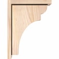 thumbnail image 3 of 7 1/2"W x 12"D x 16"H Yorktown Smooth Corbel w/Backplate, Douglas Fir, 3 of 9