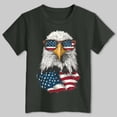 thumbnail image 4 of Kids T-Shirt 2-14 Years American Flag Patriotic Print 4th of July Independence Day Outfit Casual Summer Tee Soft Lightweight Stylish Cute Trendy(5-6 Years ,A94-Grey), 4 of 5