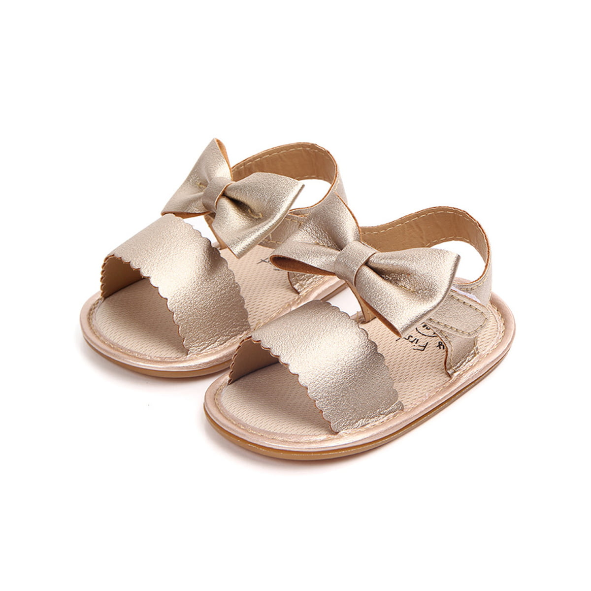 lioraitiin - Newborn Toddler Baby Girls Sandals Prewalker Non-slip PU ...