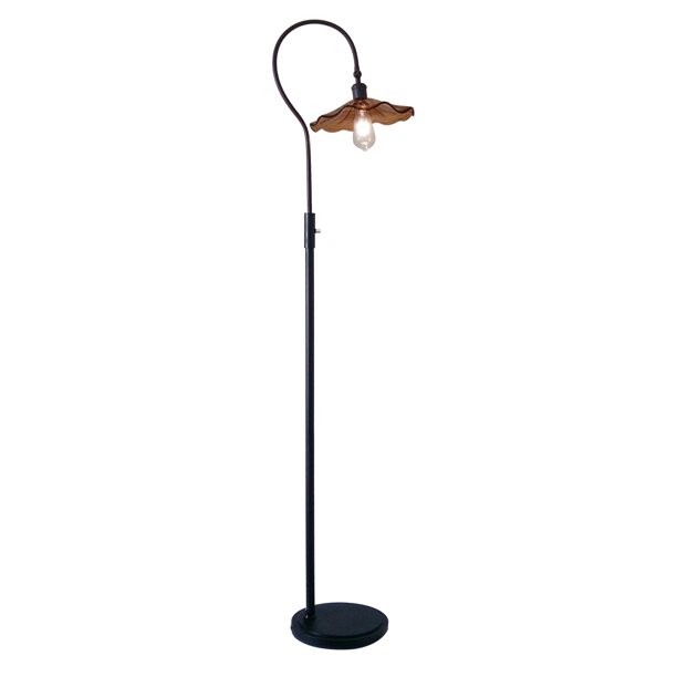 Dale Tiffany Saf15106 Burnt Sienna 1 Light 70 Tall Gooseneck Floor Lamp Wi Multicolor Walmart Com Walmart Com
