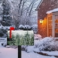thumbnail image 2 of Winter Pine Trees Mailbox Covers Magnetic Christmas Green Forest Snowflakes Mailbox Cover Standard Size 21 x 18 Inch Winter Snow Holiday Mail Box Wraps for Farmhouse Garden Yard Decor, 2 of 6