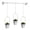 White, variant on mdesiwst 1 Set Hanging Plant Pot Wall Plant Hanger Includes Adjustable Metal Rod 3 Planters And Nylon Ropes Flower Pot Hanger Set for Indoor Windows Ceilings Walls