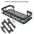 thumbnail image 4 of Gustave 2 Pack Adhesive Shower Caddy Shelf Organizer Rack Wall Mounted No Drilling Bathroom Storage Shelves Basket for Inside Shower, Kitchen - Black/Silver, 4 of 8