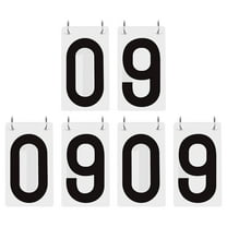 GOGO 6 Sets Black Score Reporter, 3-1/8 x 5-1/2 inches Number Flip Chart for Scoreboard 0-9