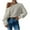 Beige, variant on Timegard Sweaters for Women off the Shoulder Cropped Long Sleeve Pullover Tops Fall Winter Comfy Blouse
