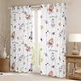 thumbnail image 2 of Homewish Galaxy Rocket Curtains Pack of 2 (42x84 Each) For Teens Boys Girls,Cartoon Universe Planet Curtains Blackout,Cute Cosmos Bedroom Curtains,Lightweight Room Decor, 2 of 6