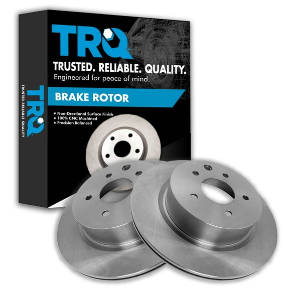 TRQ Rear Brake Rotors Set Vented Fits Select 2009-2022 Nissan Maxima