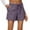 Purple-A6, variant on Womens Linen Shorts 7" Inseam High Waisted Mid-Thigh Drawstring Compression Shorts Casual Fold Over Workout Bermuda Shorts with Pockets Green S