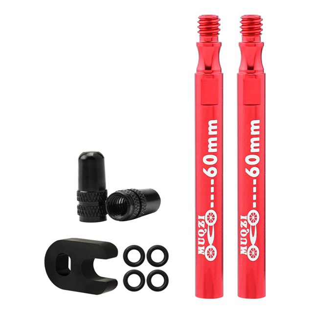 Extensor de válvula Sunnimix 2pcs 60mm rojo
