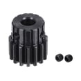thumbnail image 1 of Uxcell 6mm Aperture 15T Mod 1 45# Steel Spur Diff Differential Motor Pinion Gear, 1 of 5