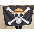 thumbnail image 5 of Anime Room Decor Large Size One Piece Flag,Pirate Legion Flag,Wall Hanging Decor boys room decor For Bedroom Living Room (35in*59in), 5 of 5