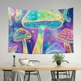 thumbnail image 3 of ZFLMY Mushrooms Tapestry 100% Polyester Wall Art Home Decor for Decorative Wall Hanging, Bedroom, Living Room - Various Sizes 60x40in, 3 of 7