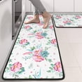 thumbnail image 2 of Kitchen Rugs Sets Of 2,Pioneer Flower Floral Print Pattern Anti Fatigue Kitchen Mat Rugs Non Slip Washable,Decorative Kitchen Floor Mats for Kitchen,Sink,Laundry,17"x47"+17"x47", 2 of 5