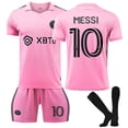 thumbnail image 1 of Inter Miami ionel Messi #10 Soccer Jersey Pack T-shirt pink L, 1 of 3