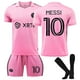 thumbnail image 1 of Inter Miami Lionel Messi #10 Soccer Jersey Pack T-shirt y pink 28, 1 of 4