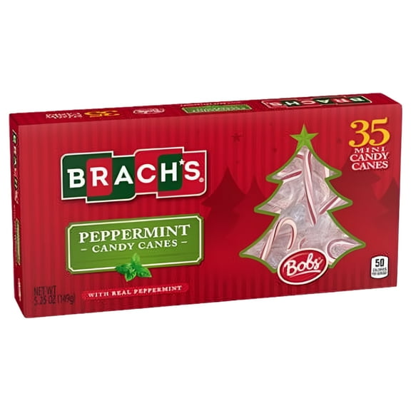 Brach's Mini Peppermint Candy Canes 35 ea