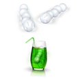 thumbnail image 5 of Molde para cubitos de hielo, formas divertidas, molde de cubitos de hielo de silicona poligonal, alimentos congelados, varilla de hielo, pegatinas para botellas de vino, chocolate (gusano ca, 5 of 5