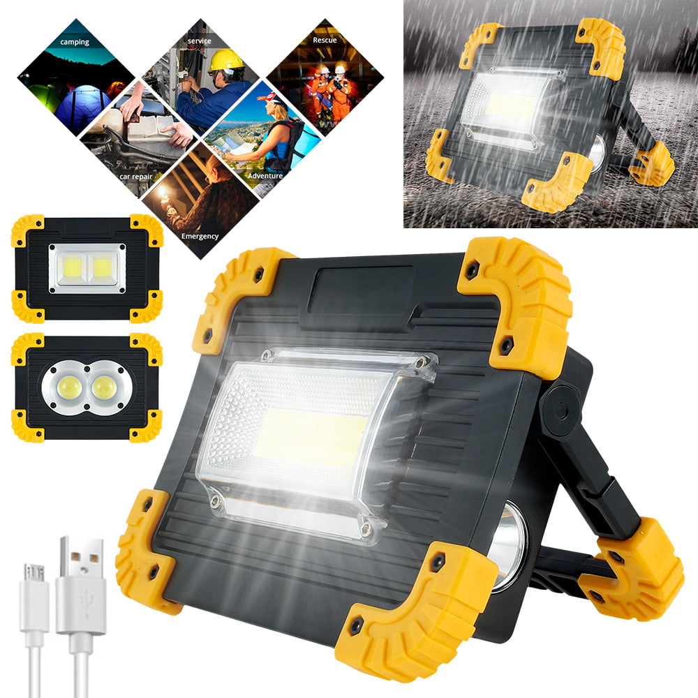35W Waterproof USB Rechargeable Shed Light LEDs Portable Camping Emergency 