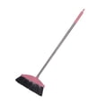 thumbnail image 5 of WRISTBIQUE 1Pack Compact Pink Long Handle Broom for Indoor Use with Stainless Steel and Plastic Ground Cleaning, 5 of 8