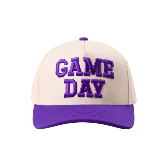 Havenx Game Day Premium Embroidered Trucker Hat Collection | Vintage Adjustable Snapback Baseball Hats for Men & Women,Purple