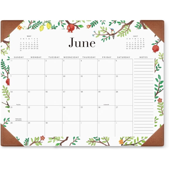 Jotsome Large Desk Calendar 2026-2027 18-Month Planning Pad (Jan 2026-Jun 2027) 14"x10.5" Desktop Mat Blotter for Home Office & School Easy View & Write