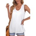 thumbnail image 4 of ROSVIGOR Tank Top for Women Scoop Neck Shirts Loose Fit Summer Sleeveless Tops, 4 of 6