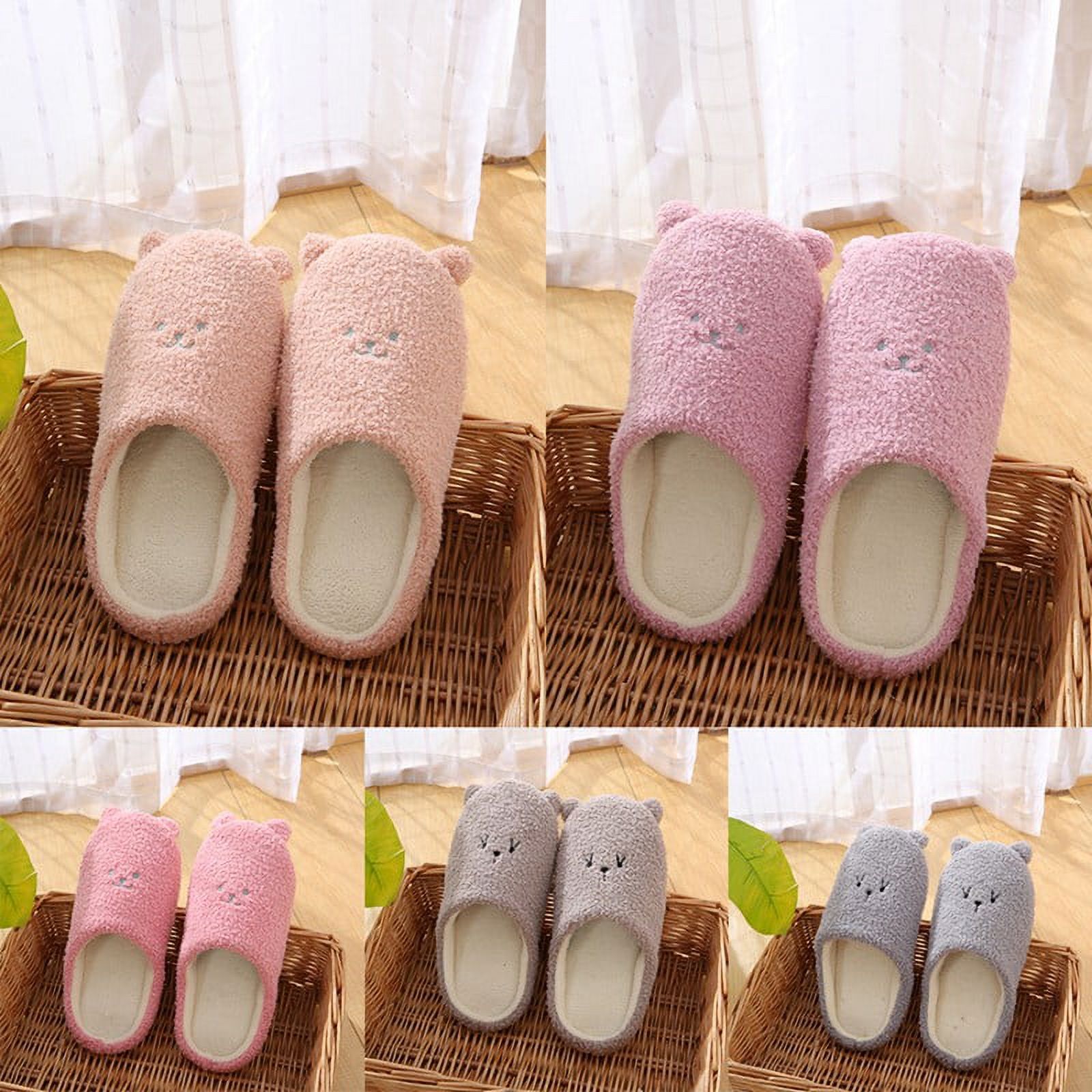 MAXTOP Cute Animal House Slippers for Women, Cozy Memory Foam Mens Slippers  Soft Warm Slip, Anti-Skid Rubber Sole,Creative Gifts for Women Mom  Girlfriend