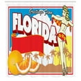 thumbnail image 3 of Ambesonne Florida Shower Curtain, Pin-up Girl and Oranges, 69"Wx84"L, Multicolor, 3 of 3