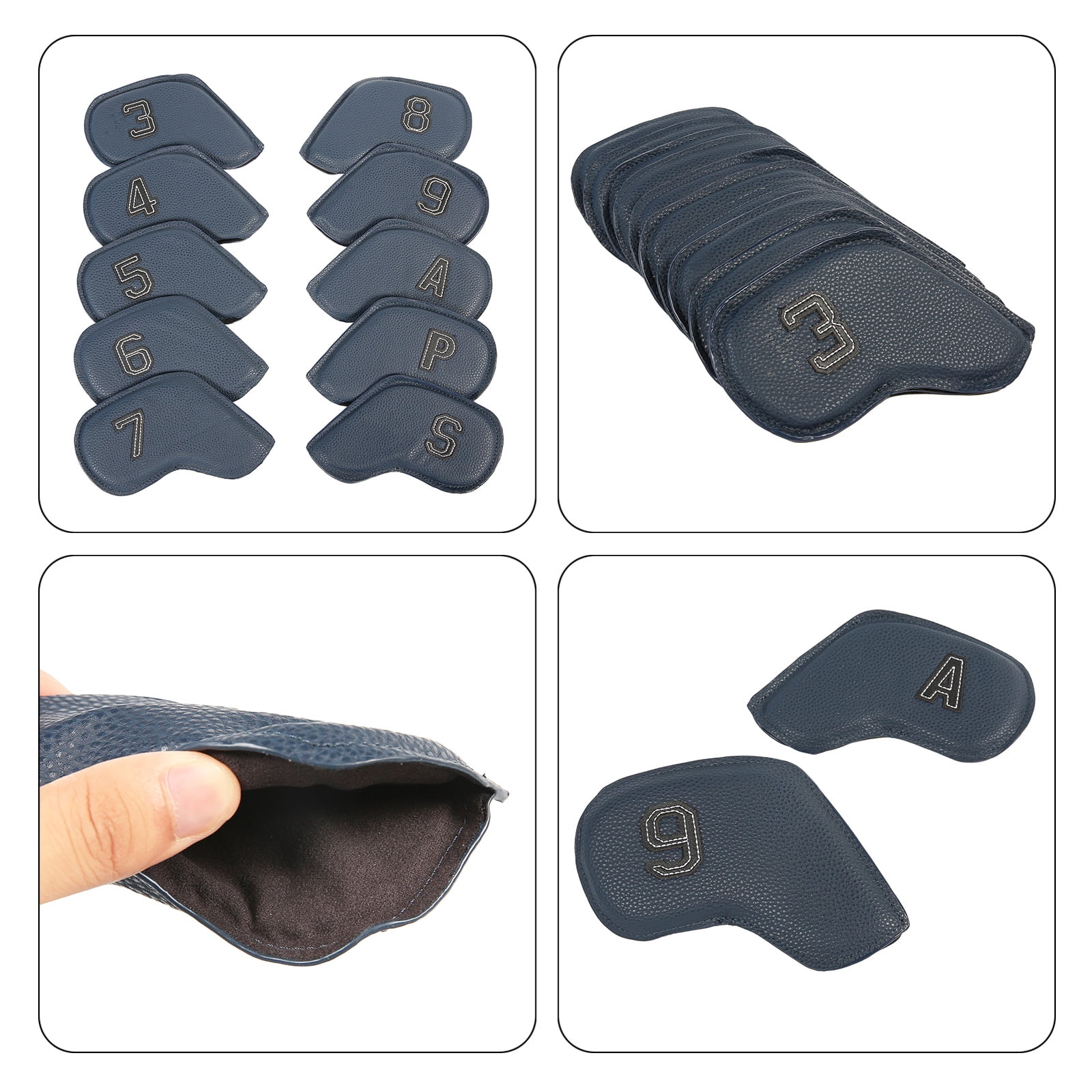 10Pcs Golfs Mallets Putter Headcover Golfs Club Head Covers Men Women Golfs Driver Golfs Club Covers Iron Headcover