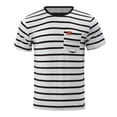 thumbnail image 3 of HBFAGFB T-Shirts pour Hommes Mode Décontractée Manches Courtes Col Rond Blouse Légère Sortie Noir Taille TG, 3 of 6