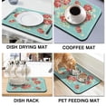 thumbnail image 3 of Washable Rubber Pioneer Dish Drying Mats For Kitchen Counter Home Large Coffee Bar Pad Accessories And Decor For Utensils Stemware (18''x24''), 3 of 5
