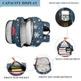 thumbnail image 3 of FORMRS Unisex School Backpack 17" Student Travel Bag with Laptop Compartment, Christmas Santa, 3 of 7