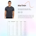thumbnail image 7 of Zaldita Men's Sport T-Shirt Short Sleeve Training Shirt Quick Dry Athletic T-Shirt Running Gym Dark Grey L, 7 of 7