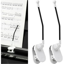 NOGIS Durable Piano Music Book Clip - Page Holder for Music Stand, Perfect for Piano Accessories and Music Binders（White）