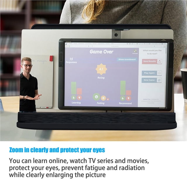 VONKY 10 inch Phone Screen Magnifier Foldable Stand Cellphone Screen Enlarger for Smart Phones