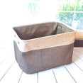 thumbnail image 2 of Foldable Fabric Storage Basket Storage Box Storage Bin Canvas Shelf Basket Nursery Bin Gift Basket with Handles for Wardrobe, Clothes, 2 of 7