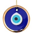 thumbnail image 1 of Colgante de pared Evil Eye Erbulus de 4,3 pulgadas, cristal azul y dorado, 1 of 6