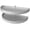 White, variant on Rev-A-Shelf 6862-33-11-570 Ras Polymer Double 2 Tier 33" Half Moon Pivot Lazy Susan For