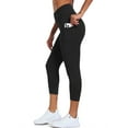 Cadmus Women's Workout Pant 20" High Waist Compression Leggings Capri for Yoga Running Deep