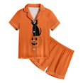 thumbnail image 3 of XEGLSBU Girls Pajamas Satin 2 Piece Long Sleeve Long Pants Pajama Set Kids Cute Button down Sleepwear, 3 of 3