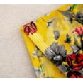 thumbnail image 2 of DaDa Bedding Yellow Farmhouse Rustic Spring Floral Hummingbirds Soft Fleece Throw Blanket (925), 2 of 8