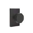 thumbnail image 3 of Emtek Passage Set, Modern Rectangle Rosette, Octagon Knob (Flat Black), 3 of 6