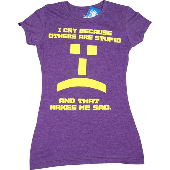 The Big Bang Theory T-Shirt I Cry Because Others Are Stupid Officially Licensed Emoticon