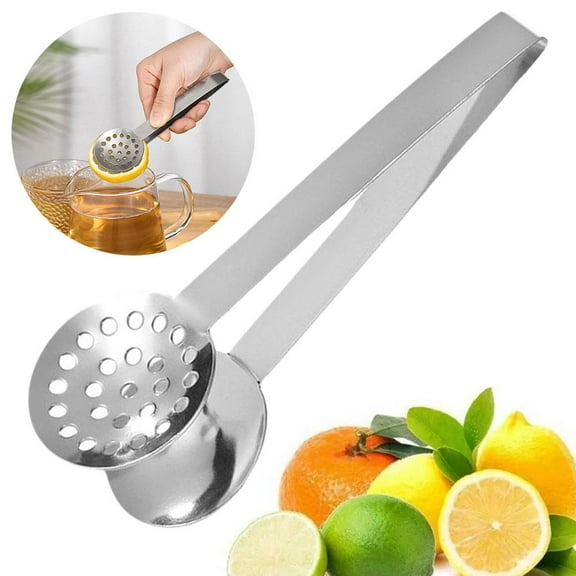 Gracefulvara Stainless Steel Tea Tongs Tea Bag Squeezer Strainer Holder Grip Spoon Fast