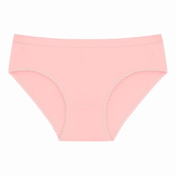 Panty Alta Marel para Mujer, Detalle de Encaje, Rosa Claro Talla EG